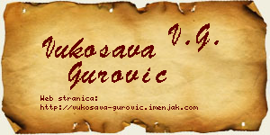Vukosava Gurović vizit kartica